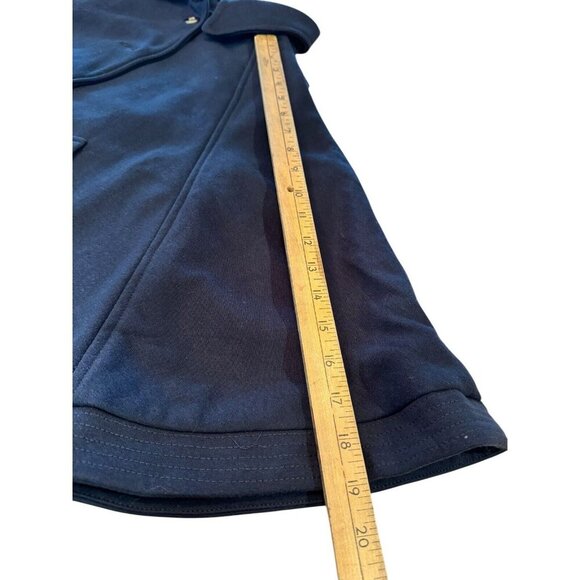 Toska Women's Navy Blue Button Down Cape Poncho Collared Coat‎ Jacket Small - Picture 13 of 13